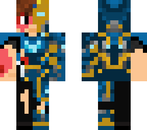(fixed) blue iron man (damaged)