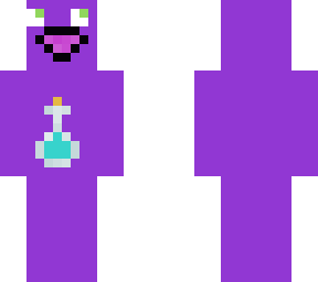 a purple guy with a potion