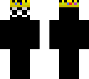 black blob with techno's crown and gorgenotfound's glasses