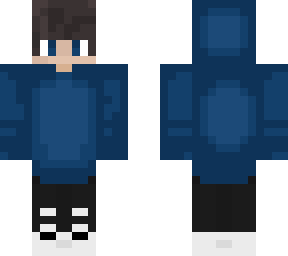 blue hoodie