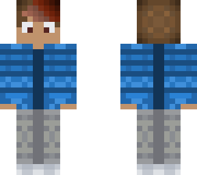 blue parka kid