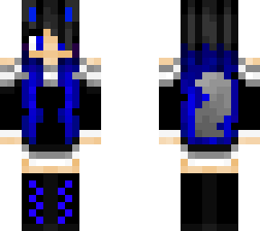 blue warrior wolf girl
