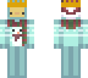 christmas duck with a crown
