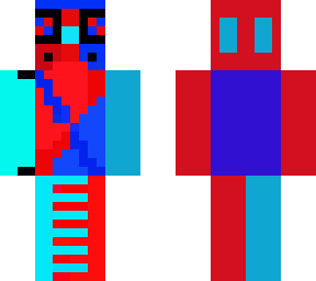 crazy inside red and blue
