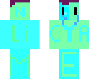 crying cyan and lime