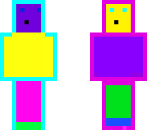 double side man with weird mouth