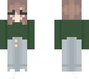 green sweater