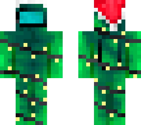 i made this skin just when among us got into christmas