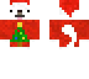 mia in christmas sweater and santa hat