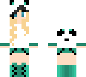 panda white  girl