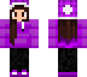 purple christmas girl