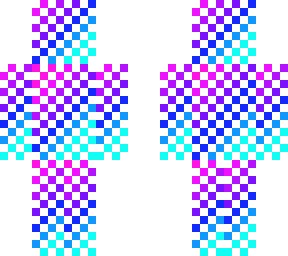 rainbow with white effect