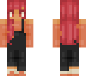 red hair & black overalls (pce)
