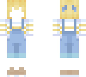 stripes and overalls 3px with hair