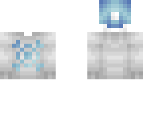sweater & hat base - white sweater w/ blue snowflake & hat