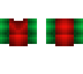 sweater base - christmas - red w/ green sleeves