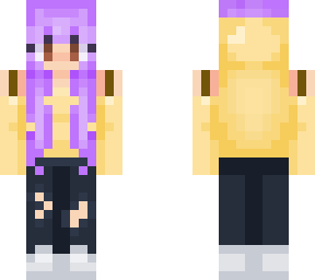 yellow hoodie girl