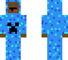 blue creeper onsie skin