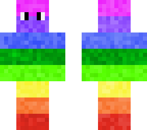 boy in rainbow suit
