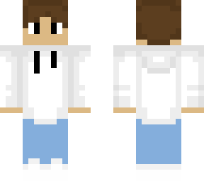 brown haired boy with jeans