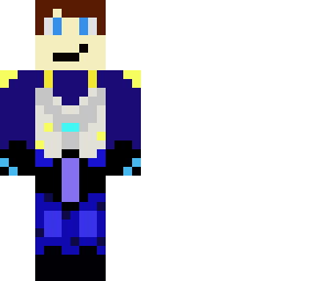 cool guy in blue armor