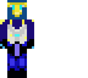 cool guy in blue armor with helmet