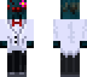 flower cave spider in a suit