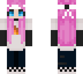 girl sapnap with pink hair