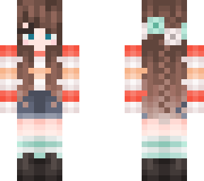 girl striped shirt lb-ow-lb