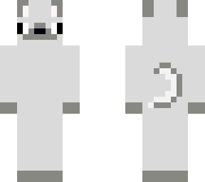 light gray dog
