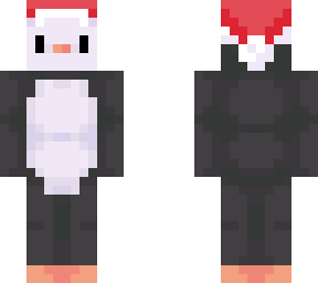 penguin with santa hat