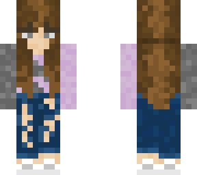 purple and gray sweater girl