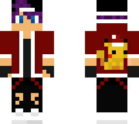 purple hair christmas pikachu