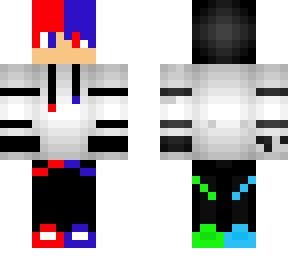 red and blue