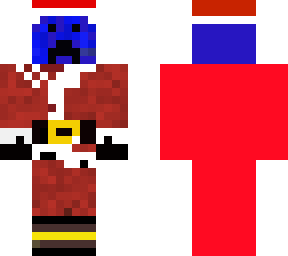 santa blue creeper skin