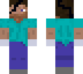 steve with eyepatch and gloves