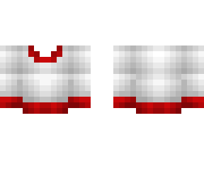 sweater base - christmas - fluffy white w/ red rims