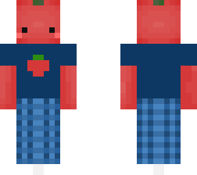 tomato recolor dark blue plaid pajamas