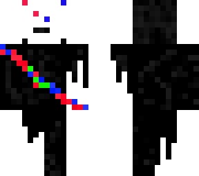 black demond with snowballs splatterd on him