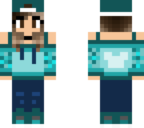 blue cool girl