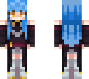 blue haired girl