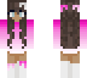 bows with pink sweater