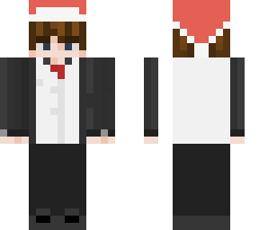 boy with santa hat