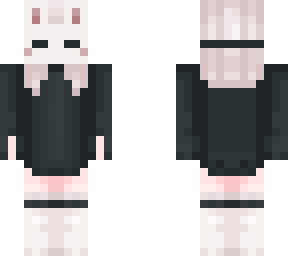 bunny mask girl with a mullet