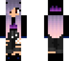 chica pelo violeta