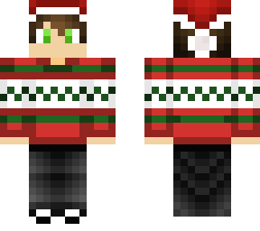 christmas sweater and hat (male)