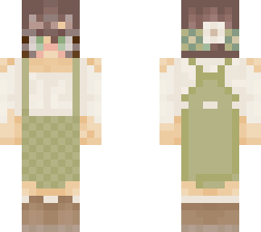 cottagecore girl w/ short hair