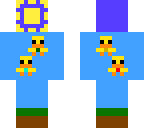 four little chicks flying high