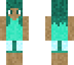 girl who loves the colors green and blue