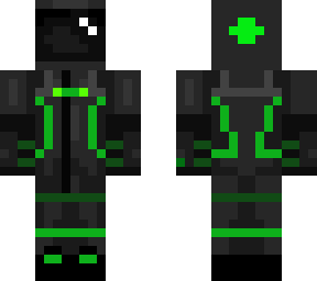green/black astronaut